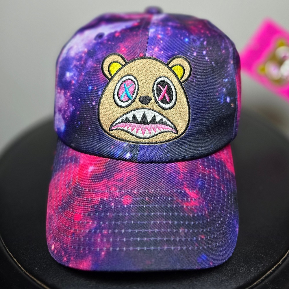 BAWS Kanye West Yeezy Bear Style NWT Streetwear Galaxy AOP Space Strapback Hat